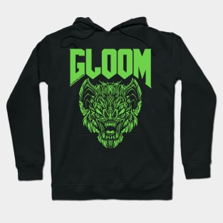 Green Plant & Doom Bat Hoodie